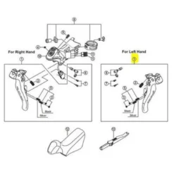 Shimano Dura Ace DI2 9070 Left Main Lever Assembly